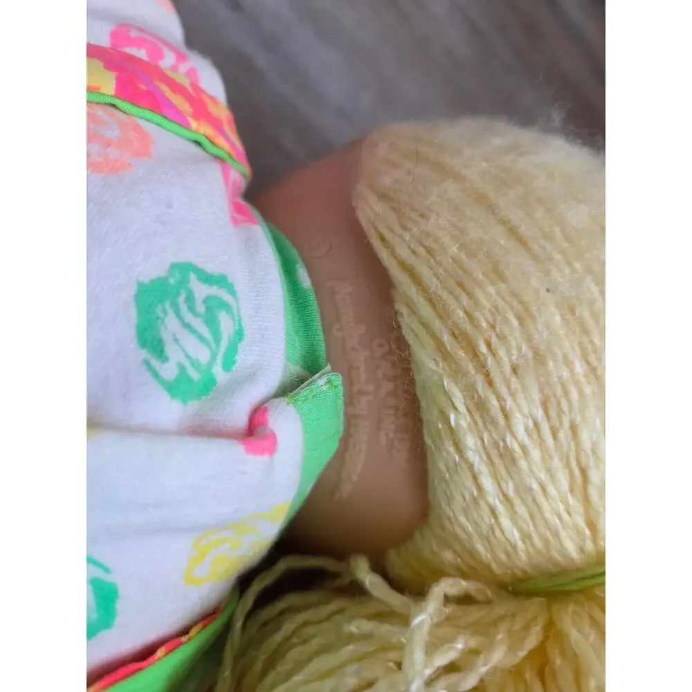 Vintage 1991 Cabbage Patch Kids CPK Kissin' Kids Doll Blonde Hair Hasbro‎ Toy